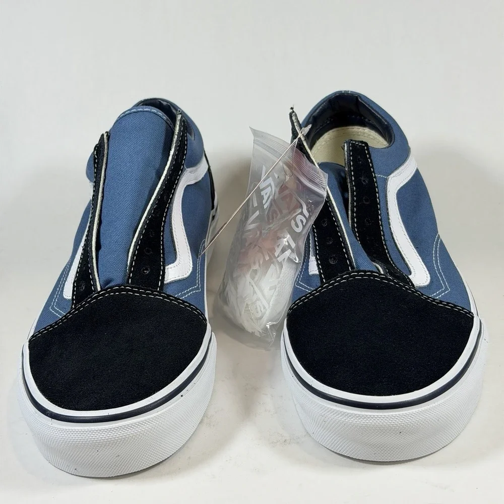 Vans Old Skool Womens-10 Mens-8.5 Navy White' Classic Skate Shoes / VN000D3HNVY